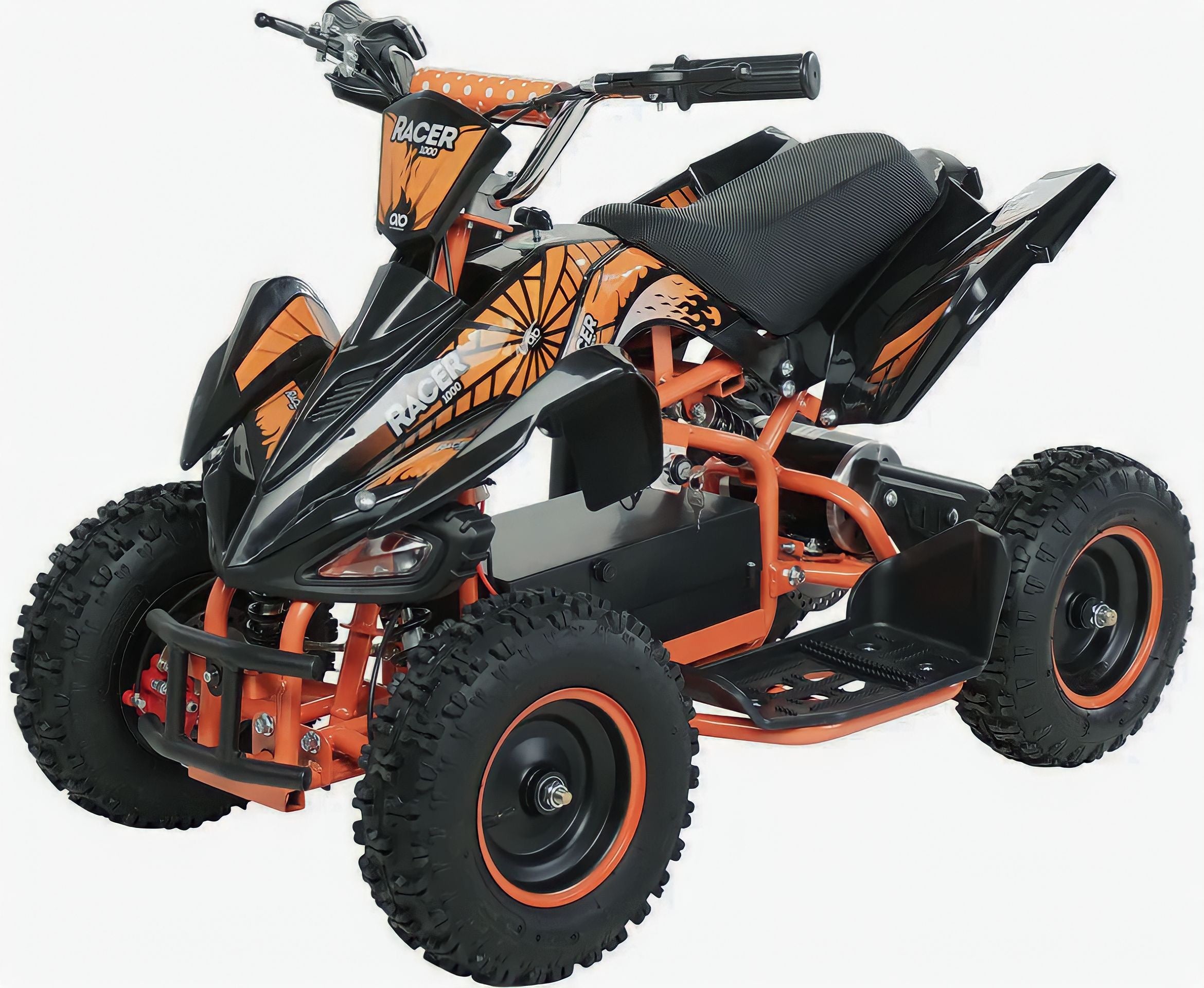 MINIQUAD ELETTRICO 800 W RACING CON LUCI RETRO RUOTA 6