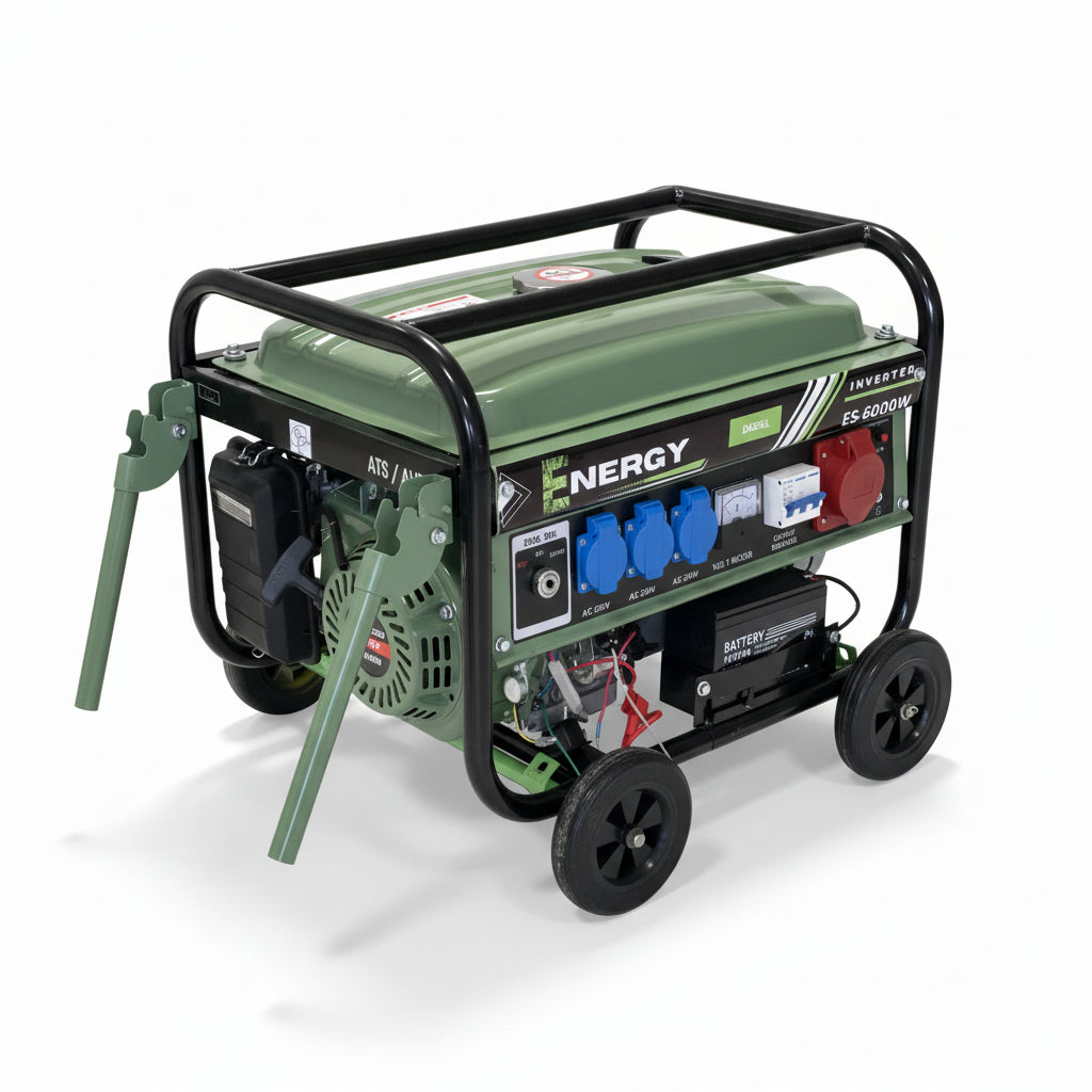 Generatore di Corrente Diesel 6,0 kW Inverter Silenziato Monofase Trifase