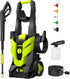 Idropulitrice Professionale 2000W – 160 Bar con Tubo da 8 m e Portata 540 l/h