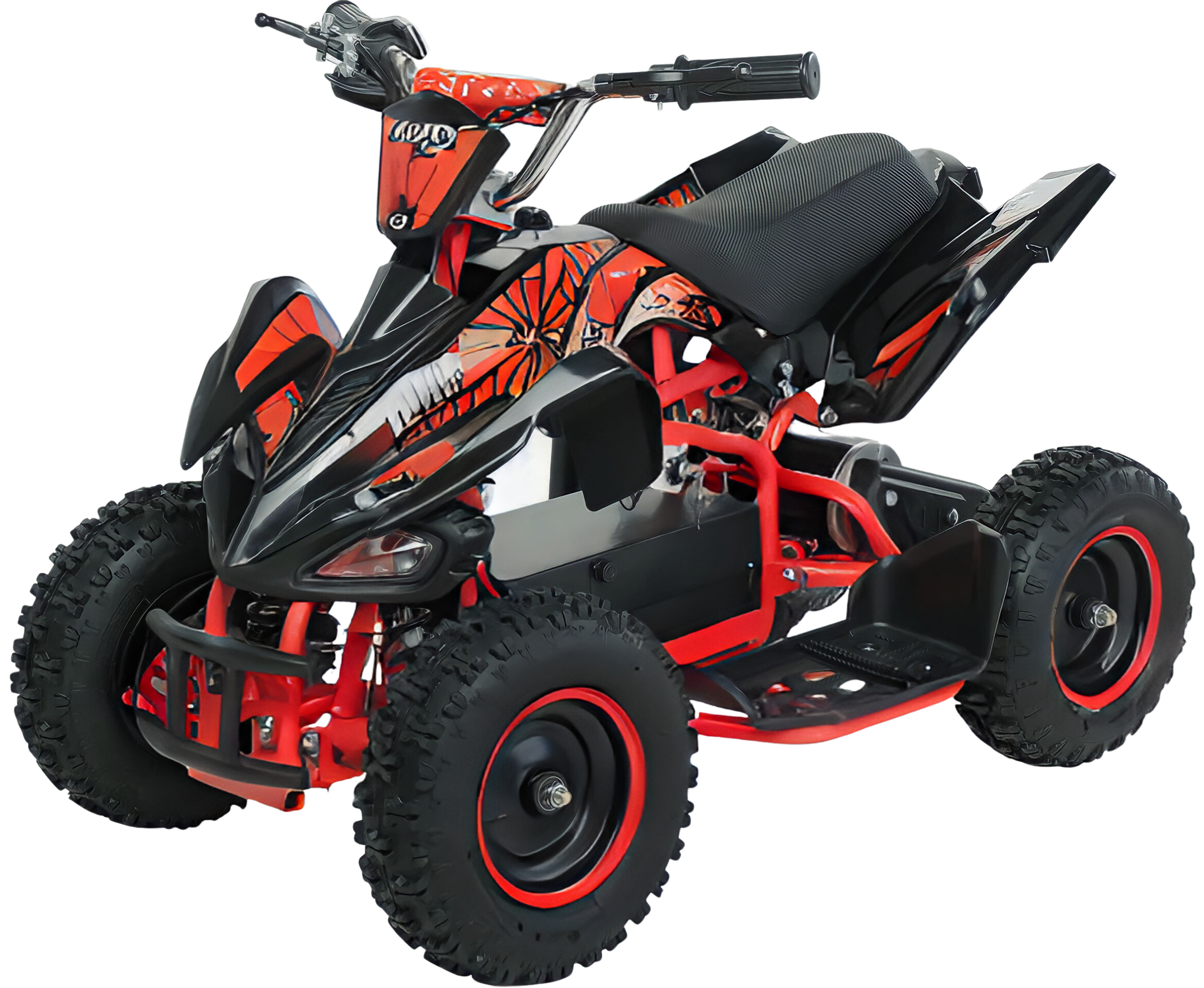MINIQUAD ELETTRICO 800 W RACING CON LUCI RETRO RUOTA 6