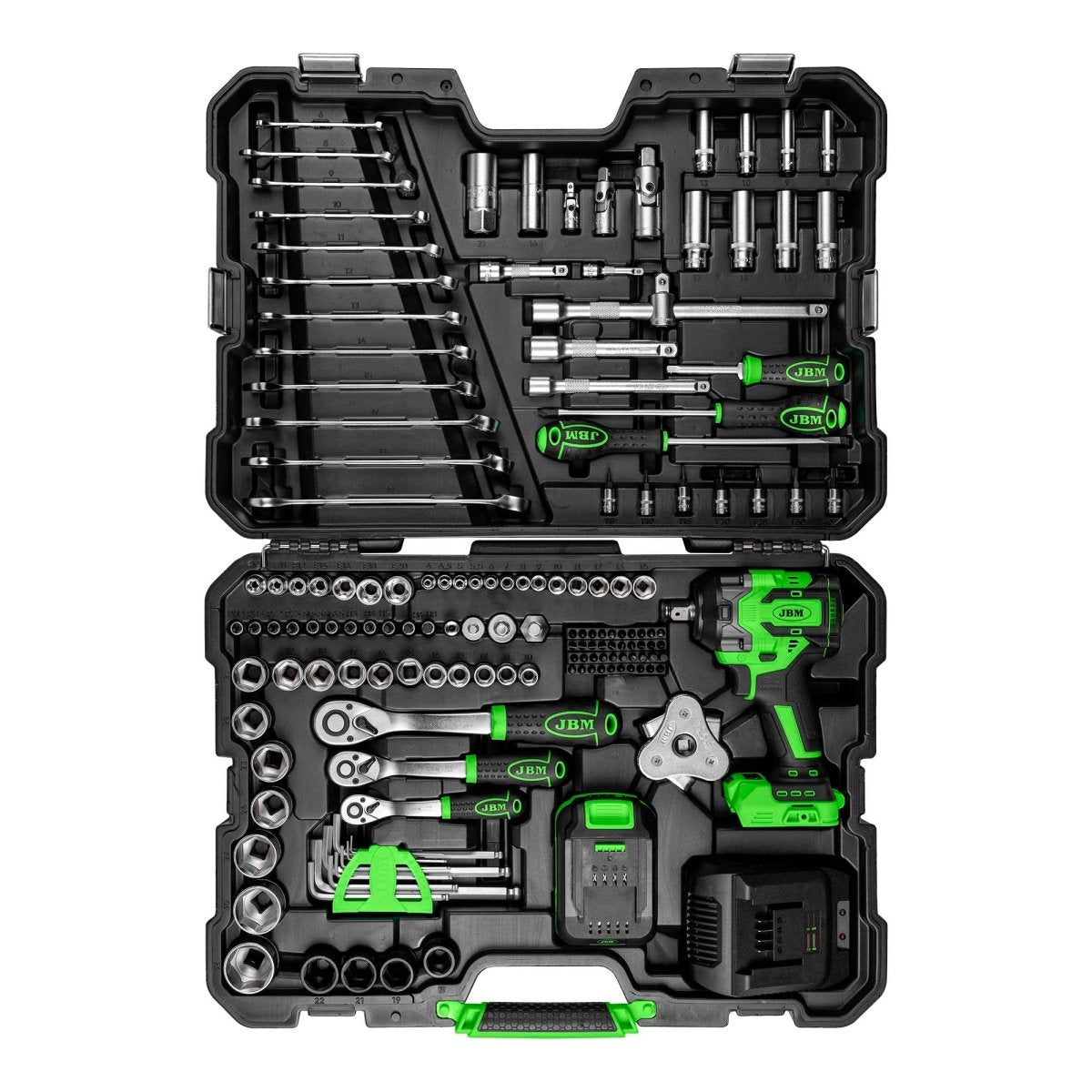 VALIGETTA CON ATTREZZI E AVVITATORE AD IMPULSI BRUSHLESS A BATTERIA 800 NM