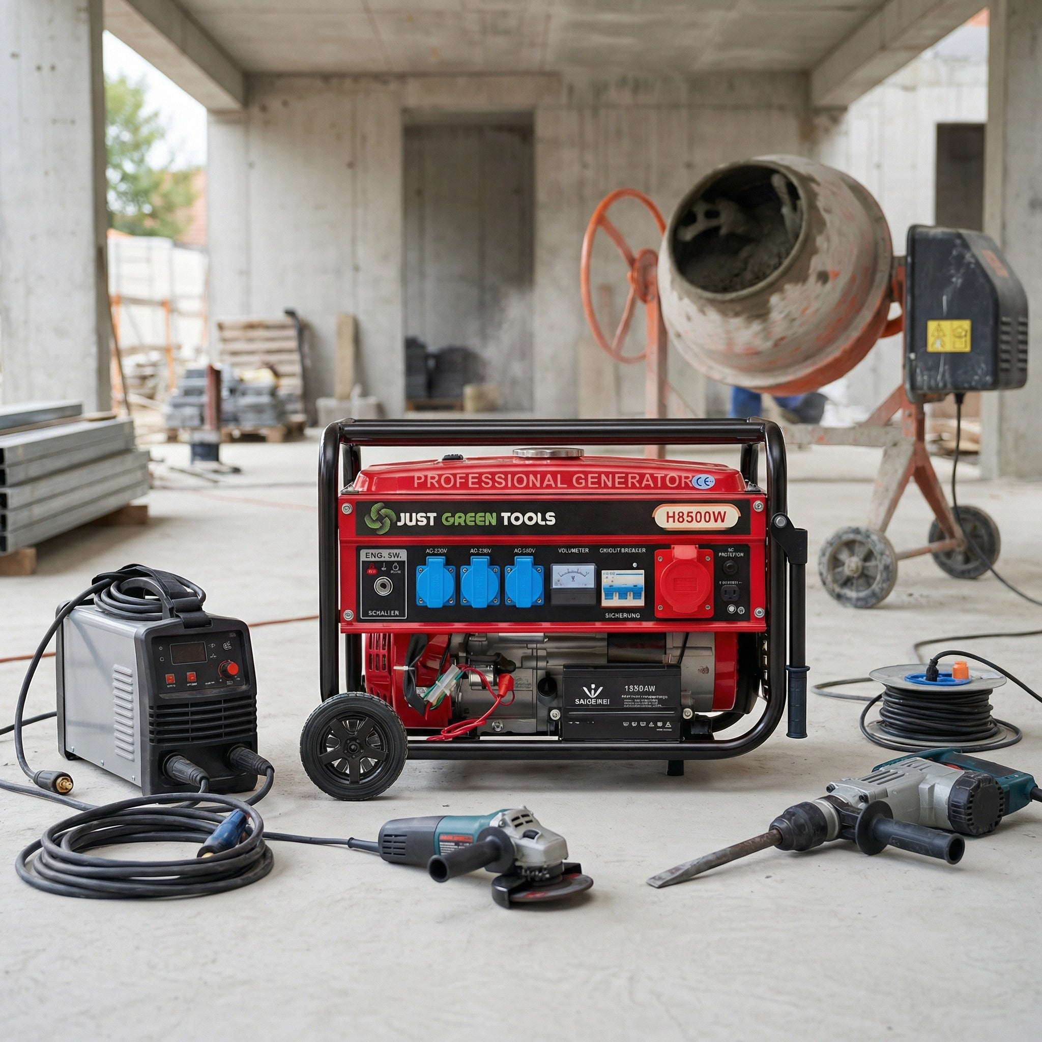 Generatore di Corrente a Benzina 3,0 kW Inverter Silenzioso Professionale