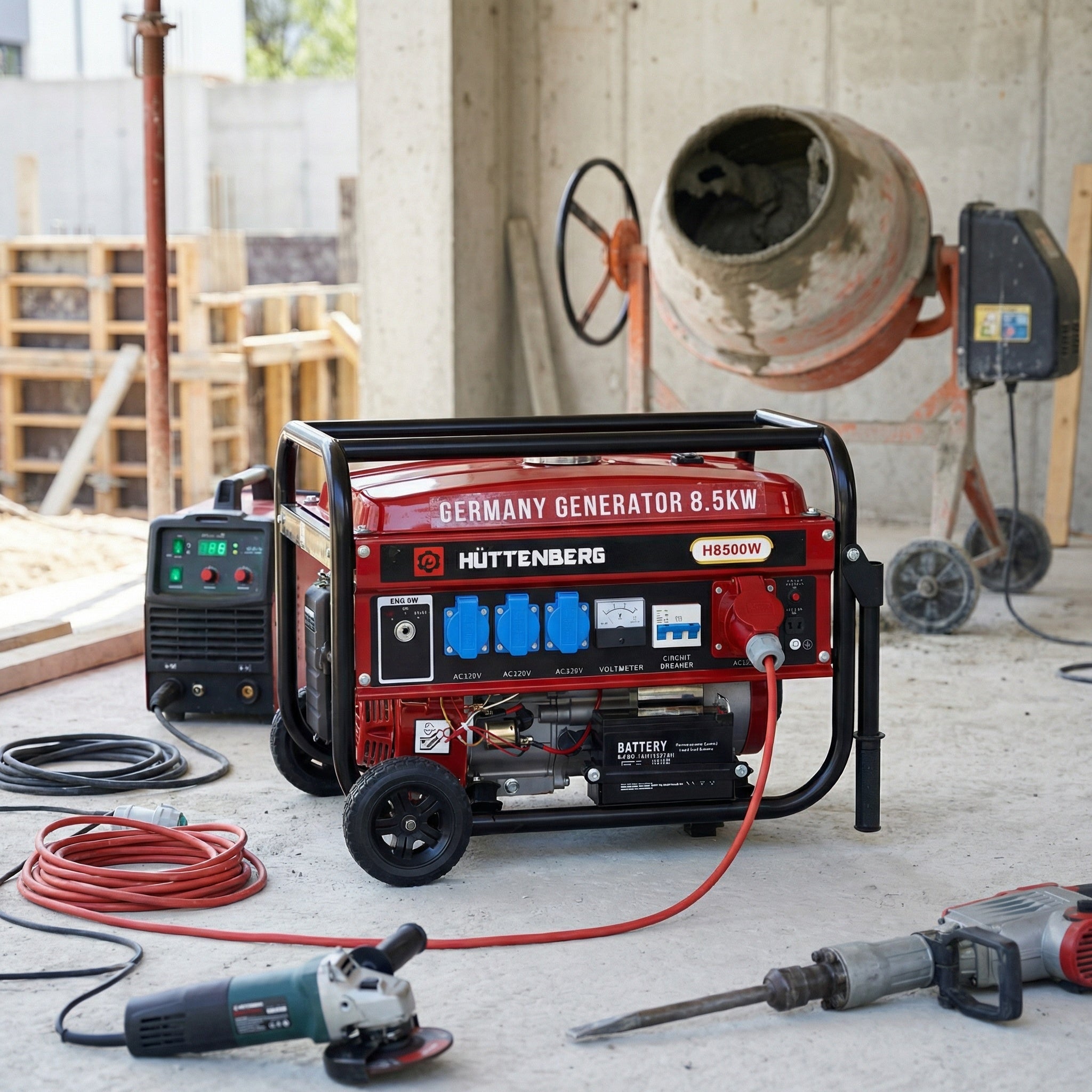 Generatore di Corrente a Benzina 3,0 kW Inverter Silenzioso Professionale