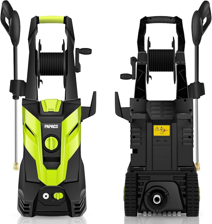 Idropulitrice Professionale 2000W – 160 Bar con Tubo da 8 m e Portata 540 l/h