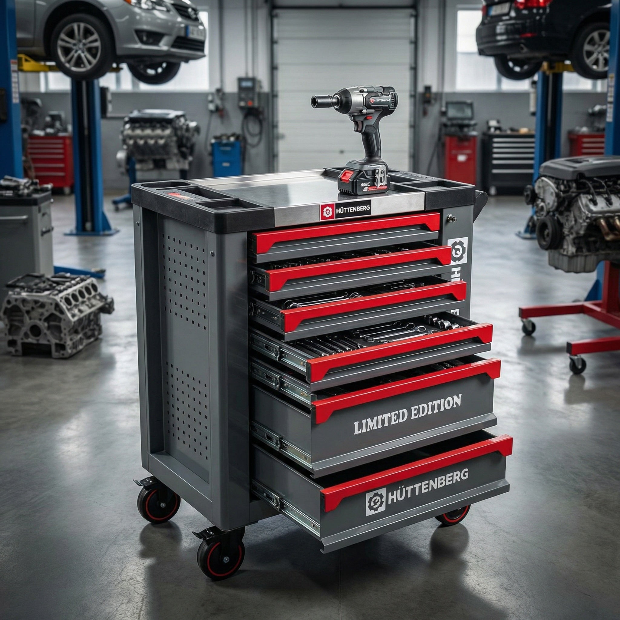 Carrello porta utensili Professionale 7 Cassetti