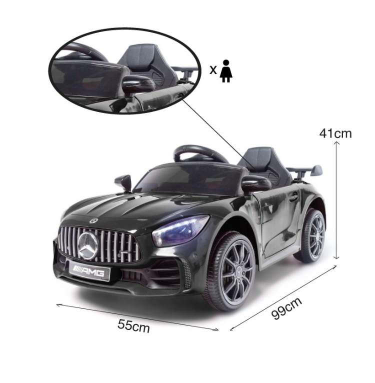 Macchina Elettrica per Bambini 12V con Licenza Mercedes GTR Small AMG