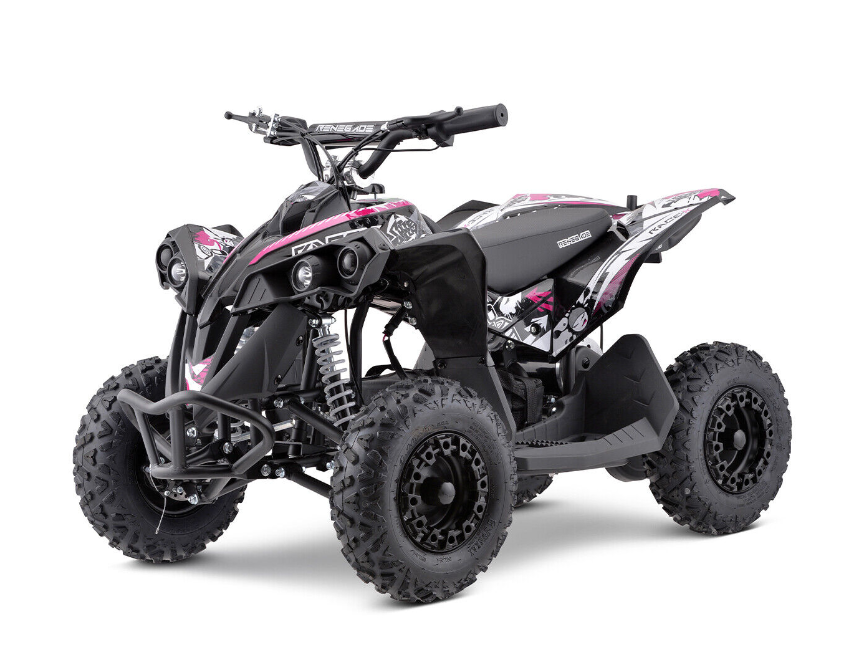 Mini quad elettrico 1000 W e 48 V, Atv (veicolo per tutti i terreni), per bambini.