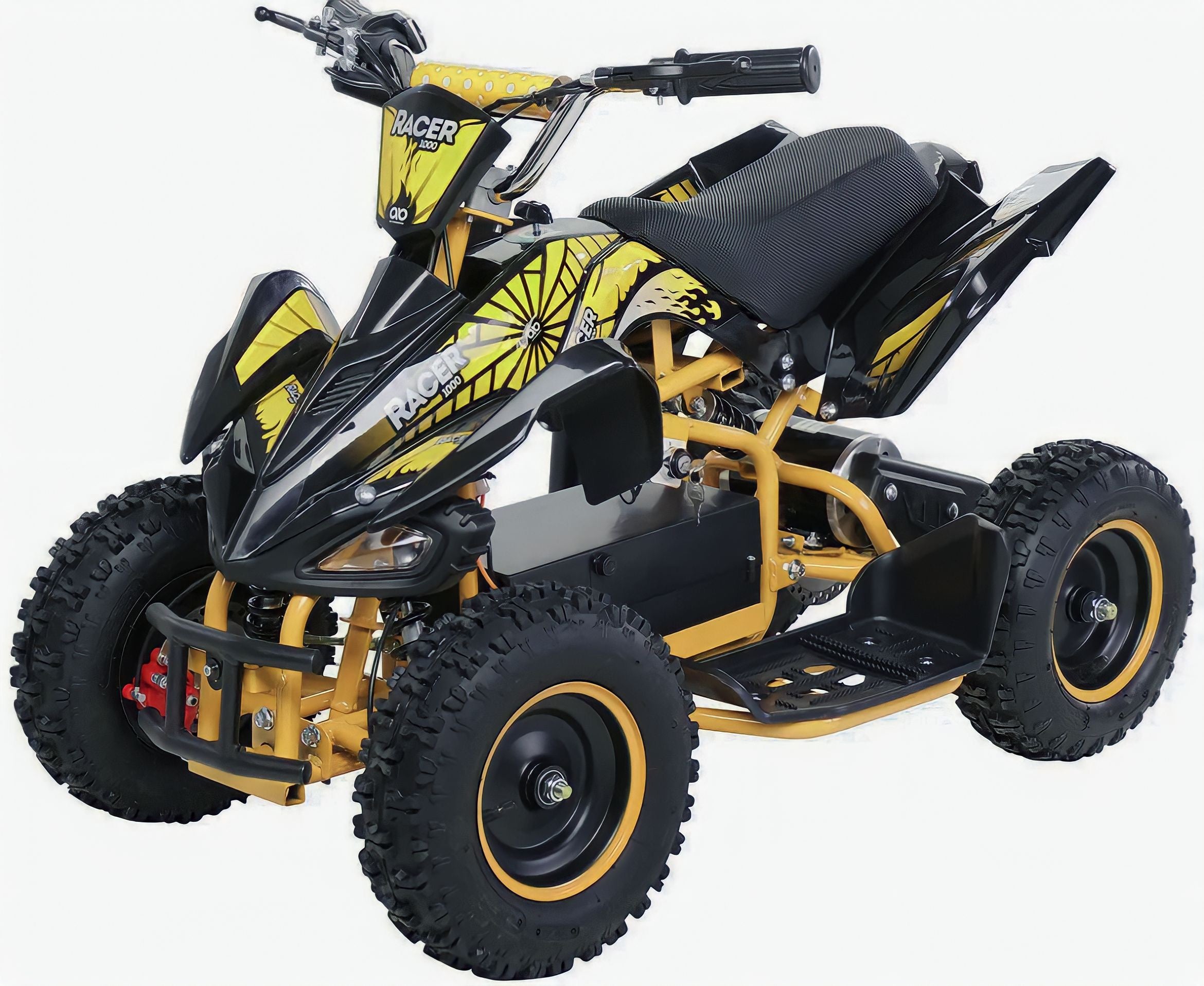 MINIQUAD ELETTRICO 800 W RACING CON LUCI RETRO RUOTA 6
