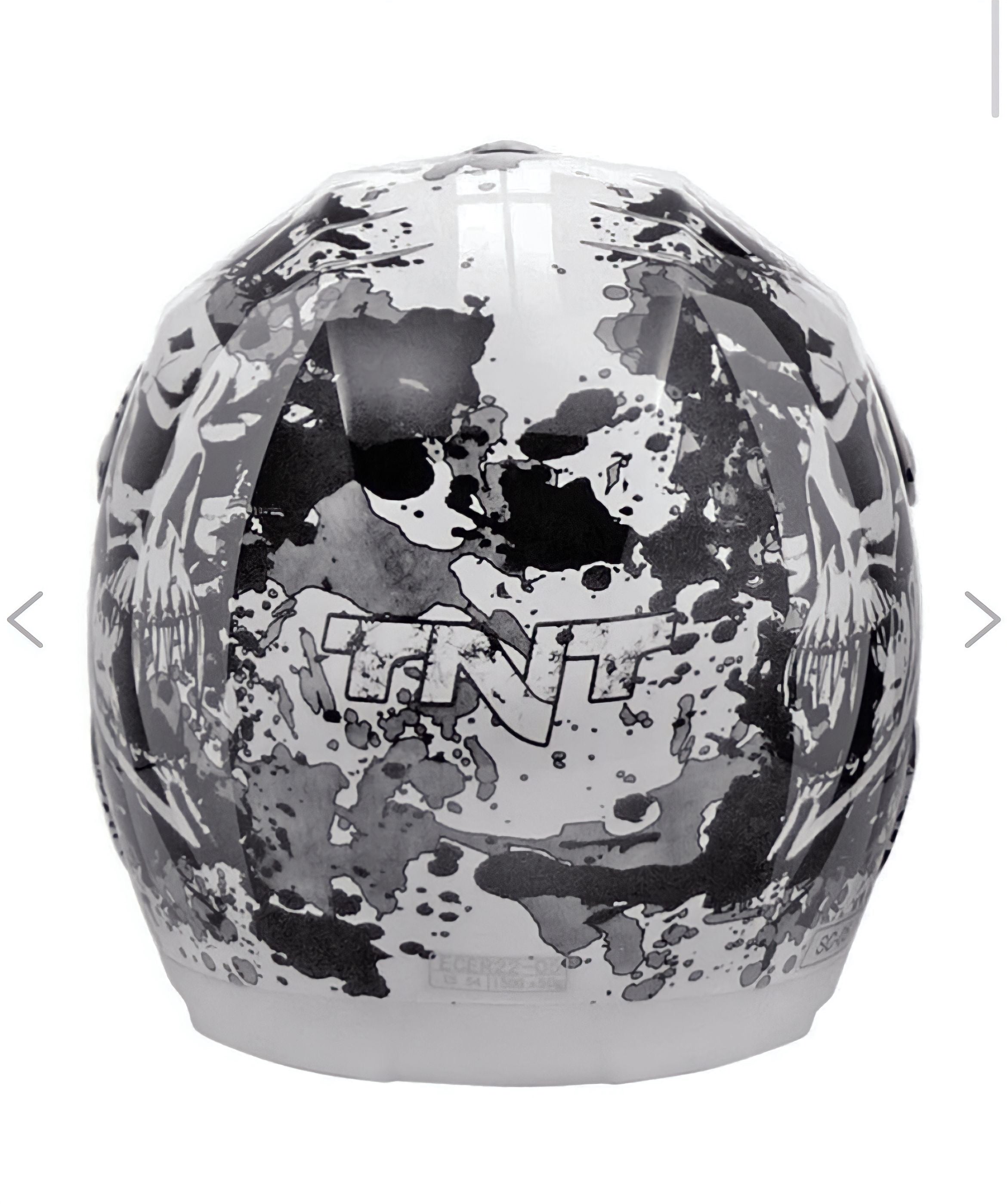 Casco Cross - SC05 - TNT - Caschi DEAD HEAD NERO / BIANCO LUCIDO