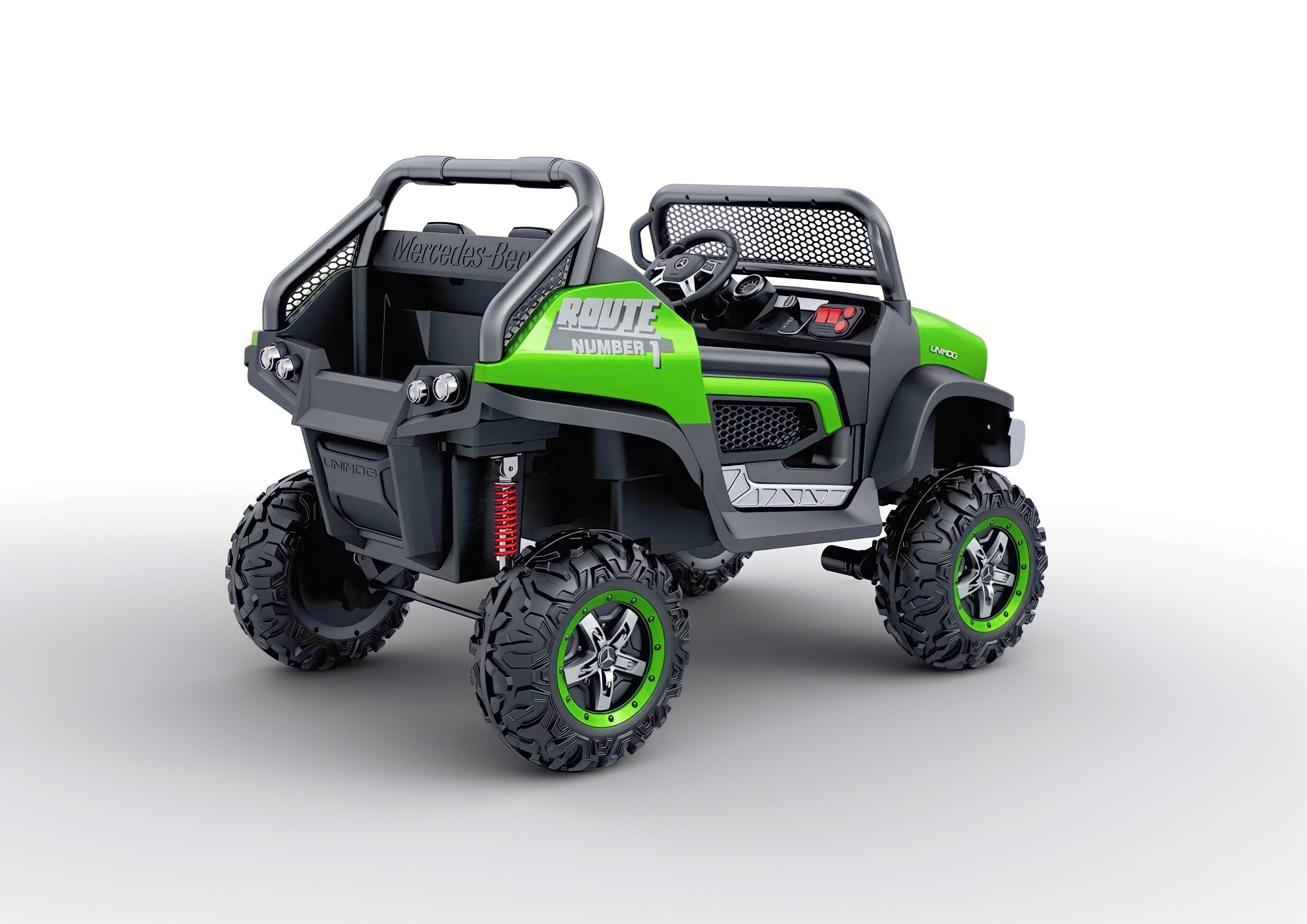macchina elettrica 2 posti 24V per bambini mercedes UNIMOG