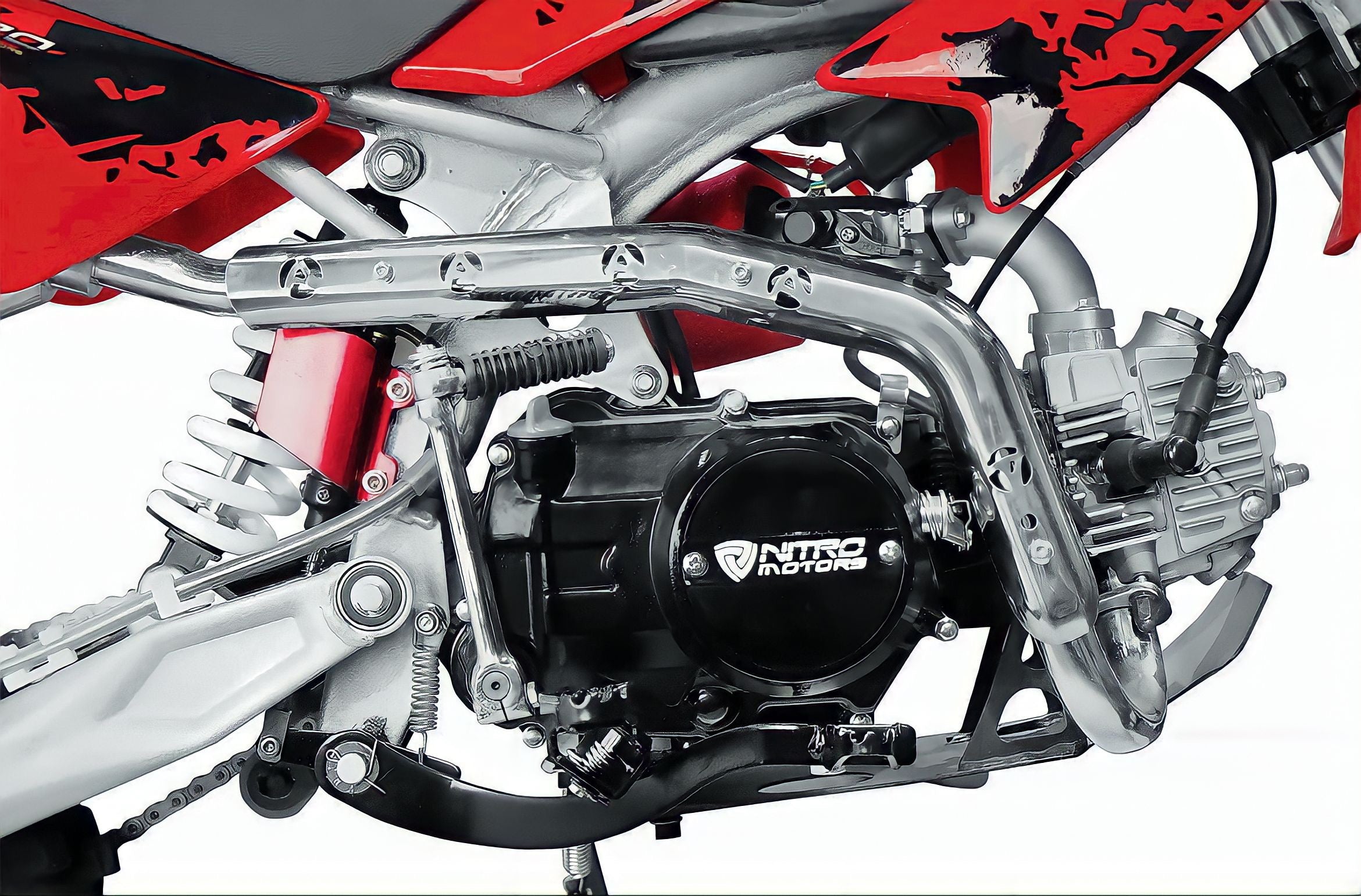 MOTO CROSS PIT-BIKE 125 CC 4 TEMPI 14/17 ROSSA