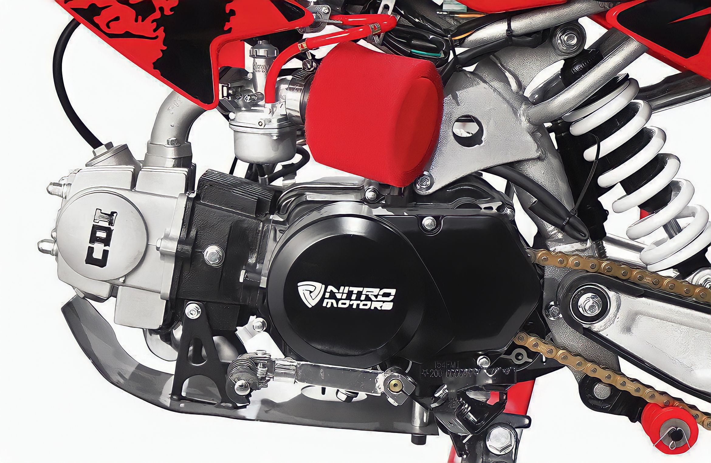 MOTO CROSS PIT-BIKE 125 CC 4 TEMPI 14/17 ROSSA