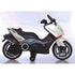 Moto Elettrica per Bambini Tmax 12V Nero Mp3 USB AUX Fari Luci LED