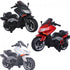 Moto Elettrica per Bambini Tmax 12V Nero Mp3 USB AUX Fari Luci LED
