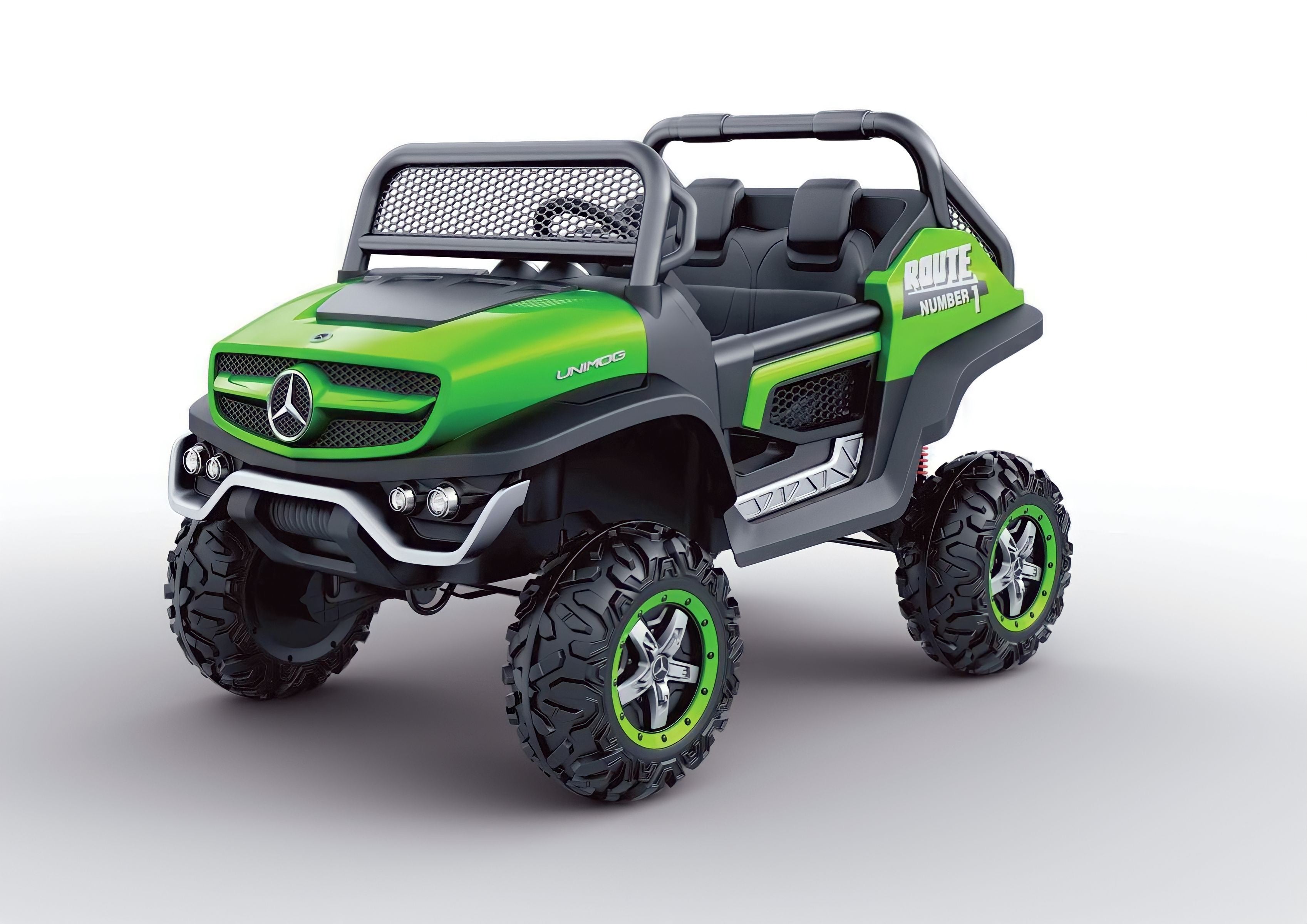 macchina elettrica 2 posti 24V per bambini mercedes UNIMOG