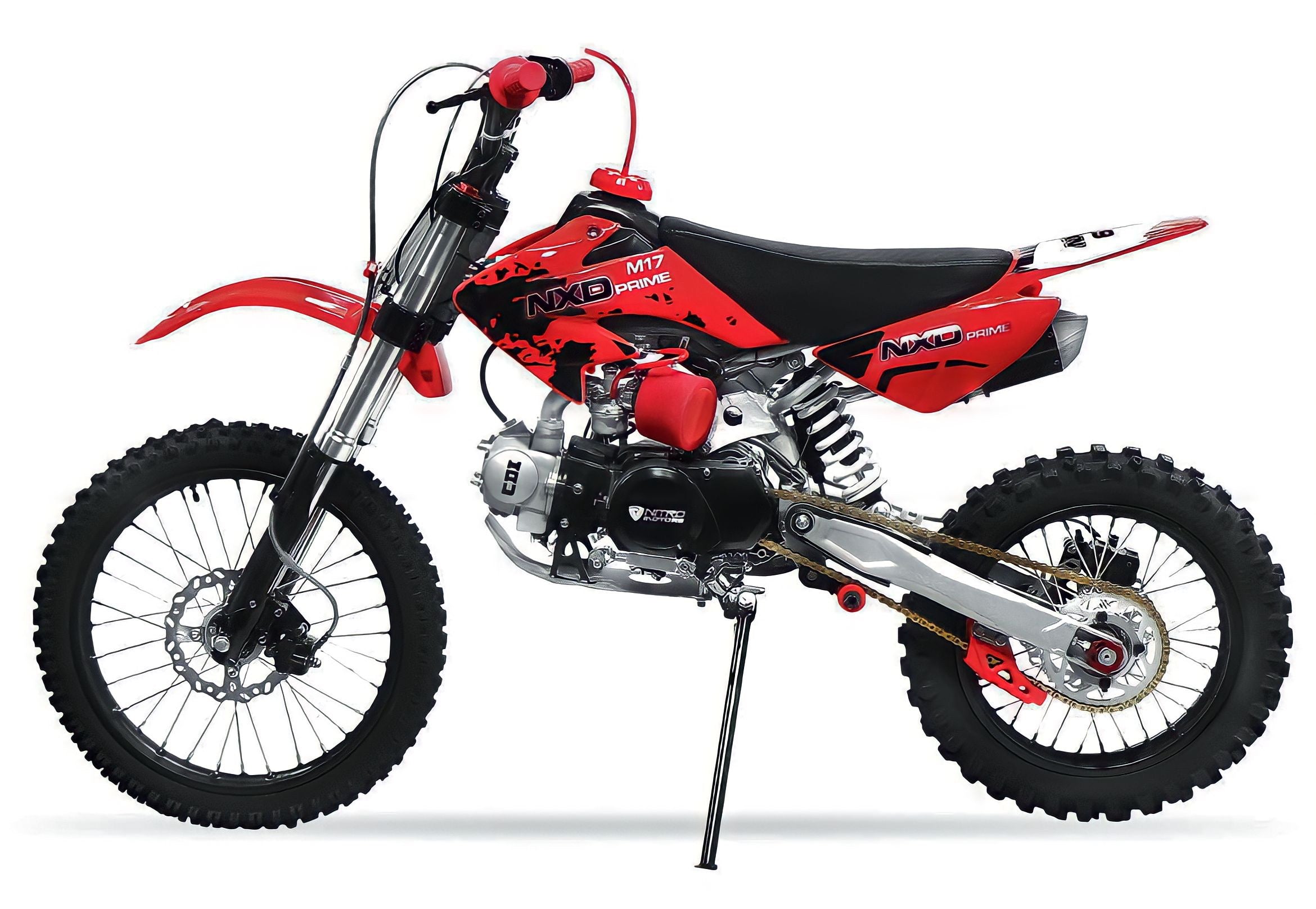 MOTO CROSS PIT-BIKE 125 CC 4 TEMPI 14/17 ROSSA