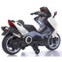Moto Elettrica per Bambini Tmax 12V Nero Mp3 USB AUX Fari Luci LED
