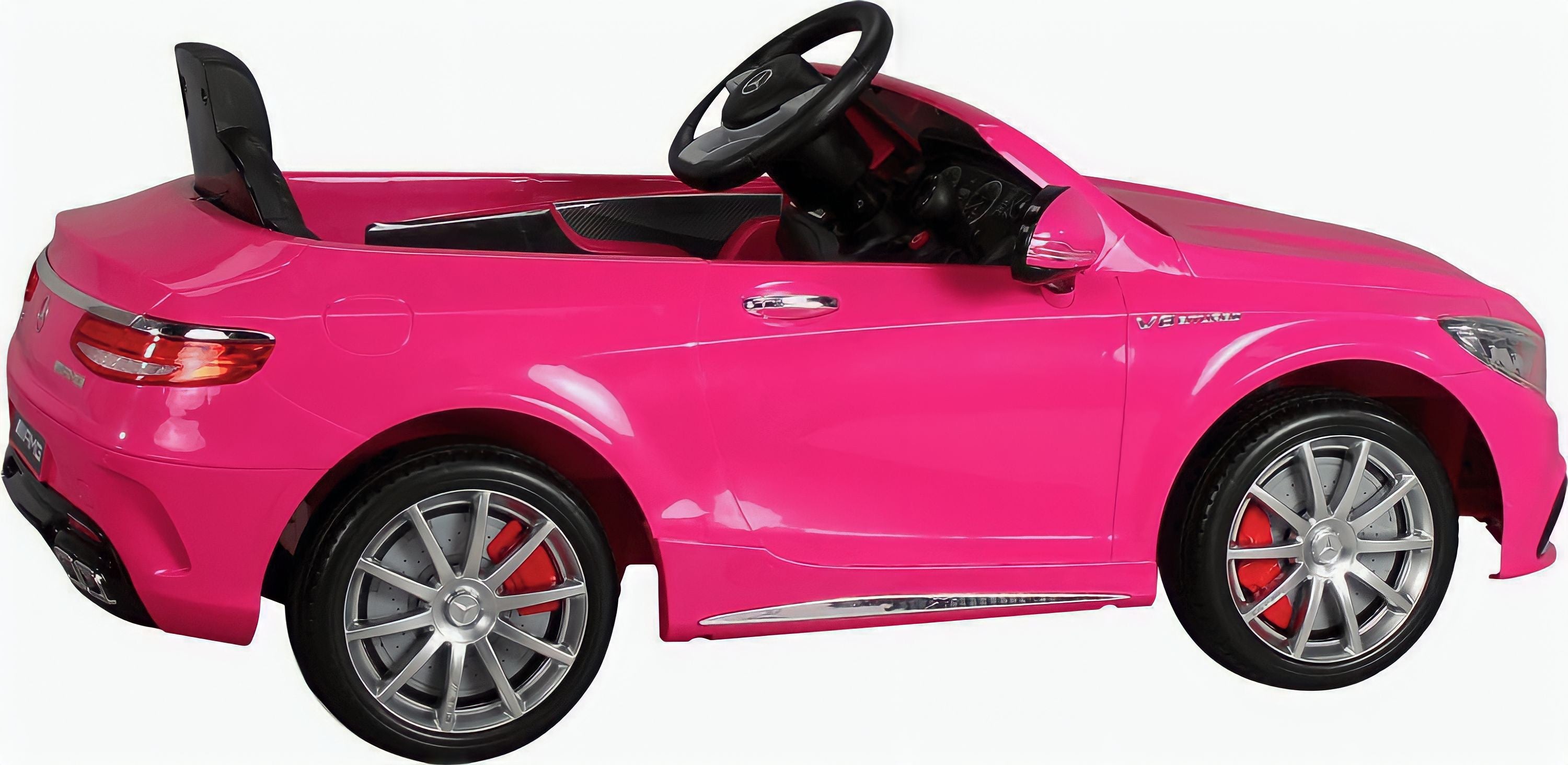 MACCHINA ELETTRICA PER BAMBINI MERCEDES-BENZ S63 AMG NERO 2 X MOTORE 12V CON TELECOMANDO