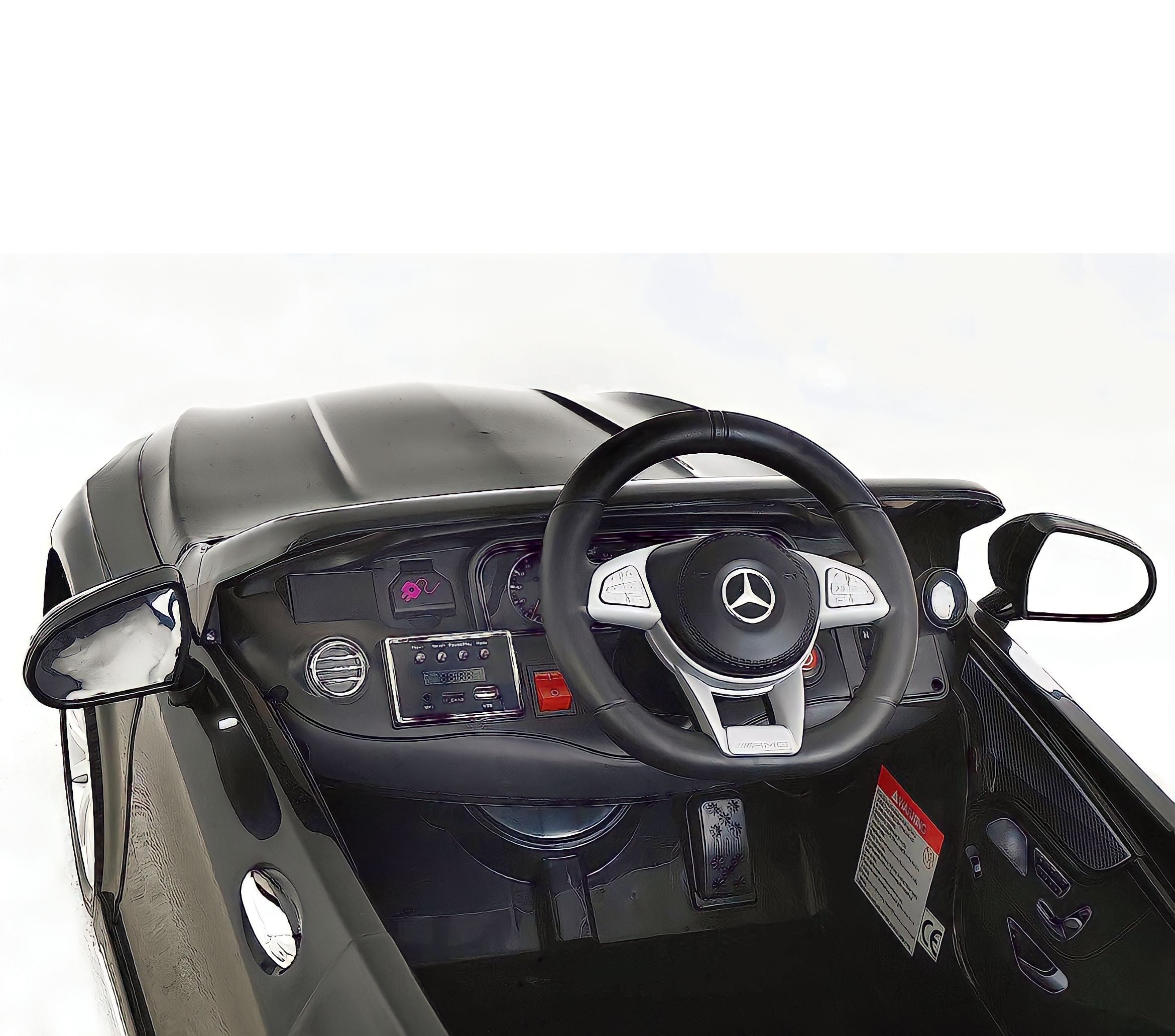 MACCHINA ELETTRICA PER BAMBINI MERCEDES-BENZ S63 AMG NERO 2 X MOTORE 12V CON TELECOMANDO