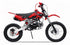 MOTO CROSS PIT-BIKE 125 CC 4 TEMPI 14/17 ROSSA