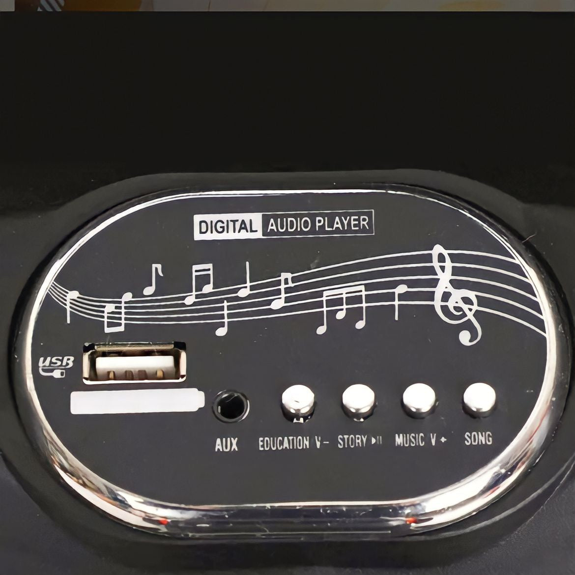 Moto Elettrica per Bambini Tmax 12V Nero Mp3 USB AUX Fari Luci LED