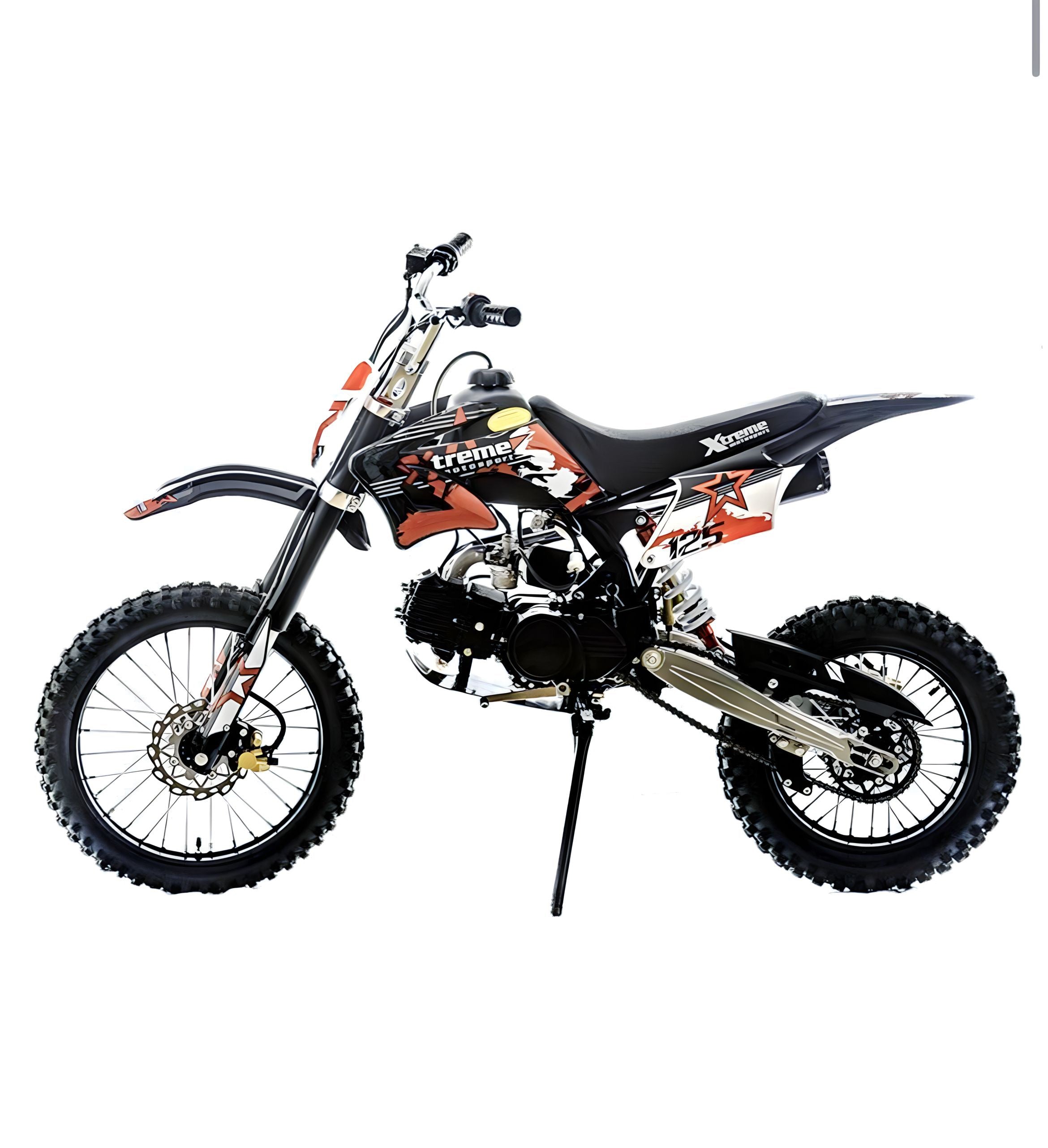 PIT-BIKE 125 CC 4 TEMPI 14/17 XTREME ROSSA NERA