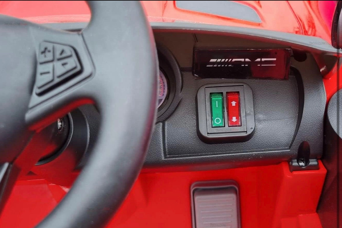 MACCHINA ELETTRICA PER BAMBINI MERCEDES-BENZ S63 AMG NERO 2 X MOTORE 12V CON TELECOMANDO